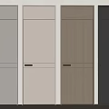 Modern Swing Doors In Various Colors For Home Interior Design 3d model