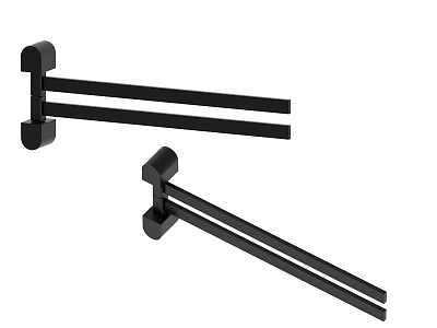 Modern Towel Rack Simple Bathroom Hook 3d model