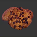 Delicious Homemade Chocolate Chip Cookies With Oatmeal And Freshly Baked Goodness