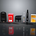 Medical Testing Equipment Kit Including Glucose Monitor Test Strips Lancets Battery And Container