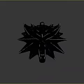 Wolf Head Spiked Metal Badge Fashion Clothing Accessory For Stylish Outfits