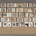 Top bookcase book combination 3d model