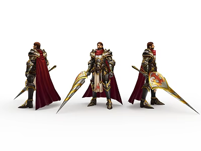 Modern Game Characters 3d model Modern Game Characters 3d model