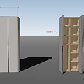 Modern Wardrobe Design With Hanging Rods Shelves And Storage Drawers For Organized Clothing Storage