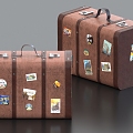 Old Suitcase Briefcase Old Suitcase Suitcase 3d model