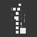 Scenic Landscape With 3D Architectural Models Roofs Walls Ladders And Green Plants