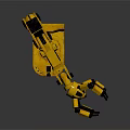 Yellow Industrial Robotic Arm Mechanical Equipment With Articulated Joints And Grippers