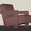 Modern Single Sofa 3d model