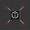 Space Aerospace Quadcopter Drone With Orange Package And DP13 Logo