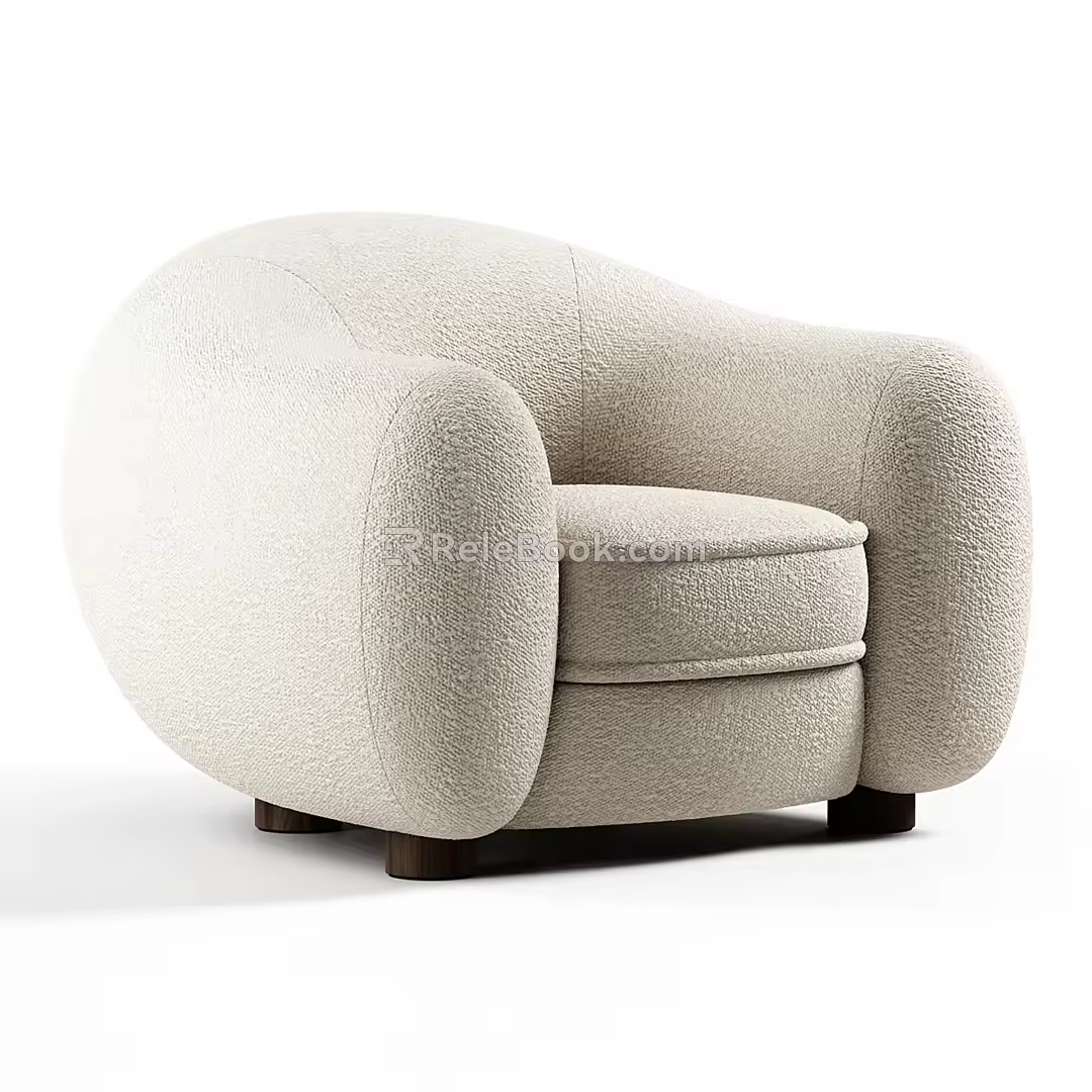 Single sofa 3d model