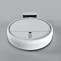 Efficient White Robotic Vacuum Cleaner as Daily Use Appliance With Charging Dock For Automatic Cleaning