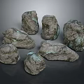 Rock Block Rock Block Rock Specimen Boulder Big Stone Block Rock Stratum Rock Stratum Rock Stratum Rock 3d model