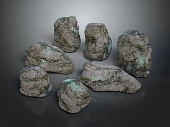 Rock Block Rock Block Rock Specimen Boulder Big Stone Block Rock Stratum Rock Stratum Rock Stratum Rock 3d model