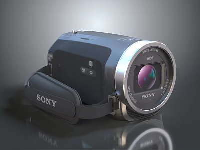 Sony HD Digital Camcorder Featuring High Quality Lens And Ergonomic Grip Design 3d model