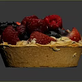 Fresh Berry Fruit Tart With Almond Crust Cream Filling And Strawberries Raspberries Blackberries Blueberries