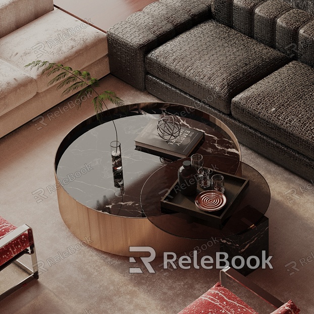 Modern coffee table model