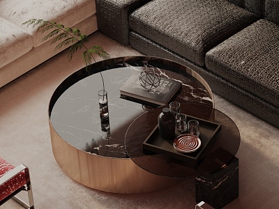 Modern coffee table model