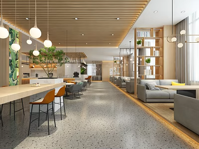 Modern Cafe 3d model