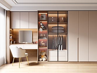 Modern wardrobe dresser 3d model