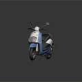 Scooter Motorcycle Two-wheeled Motocross Motorcycle Road Race Motorcycle Motor Vehicle 3d model