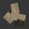 Multiple Sturdy Cardboard Boxes Stacked and Open for Storage and Packaging