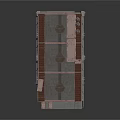 Industrial Platform With Metal Railings Concrete Surface And Circular Holes
