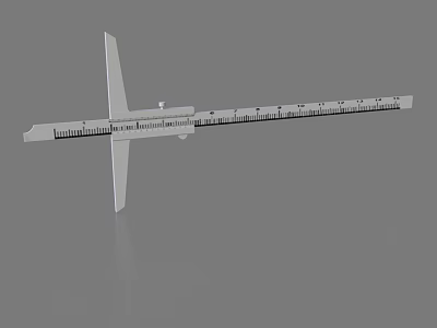 Professional Stainless Steel Adjustable Combination Square With Precision Scale For Woodworking 3d model