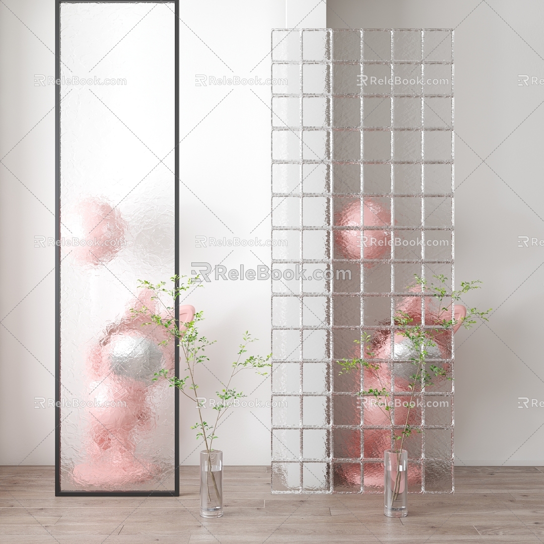 Glass partition model