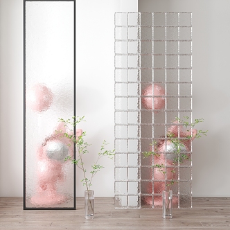 Glass partition 3d model