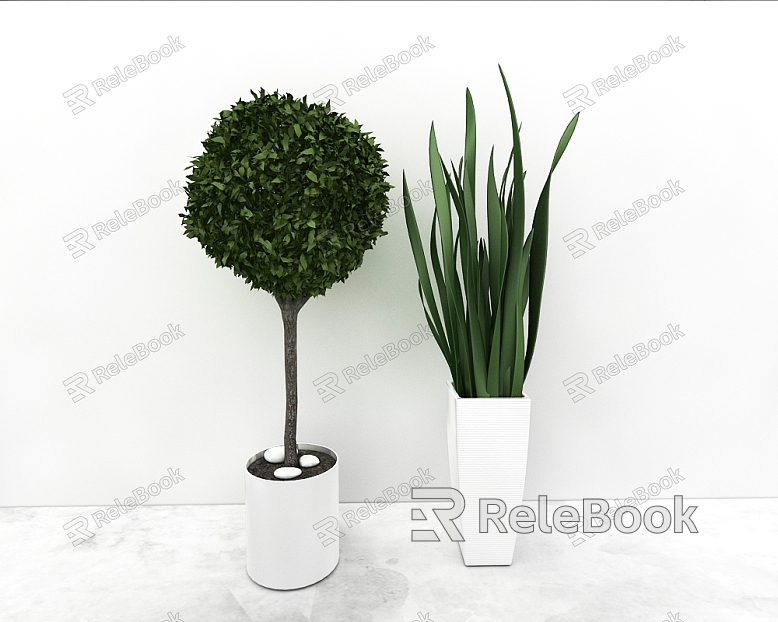 green plant model