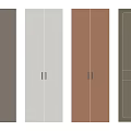 Modern Wardrobe Doors in Different Colors with Double Door Design and Metal Handles