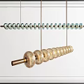 Modern Pendant Light Design With Glass Globes And Brass Suspension Rods