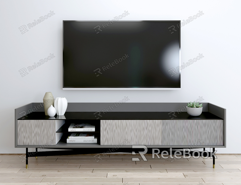 Modern TV Cabinet Simple TV Cabinet model