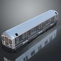 modern train light rail subway high-speed rail 3d model