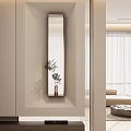 Modern Entryway Hallway Interior Design With Wall Mirror Wooden Accents And Ambient Lighting