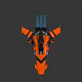 Modern Spaceship Spacecraft Spacecraft 3d model