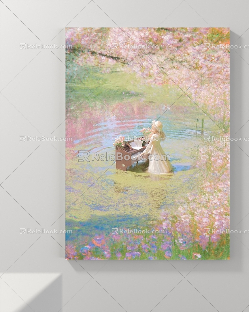 Decorative Painting Figure Painting Landscape Painting Animal Painting 3d model