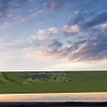 Birds Eye View Urban Planning With City Layout Buildings Road Network And Waterfront