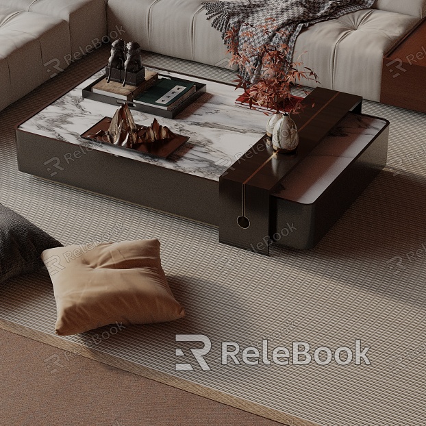 Modern coffee table model