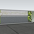 Elegant Outdoor Feature Wall With Butterfly Decorations Green Plants And Tree Cutouts