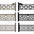 Decorative Fence Designs With Intricate Patterns In Brown And Black Finishes