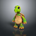 Turtle Cartoon Turtle Snapping Turtle Chickbill Turtle Reptile Cold Blooded Animal Reptile Class 3d model