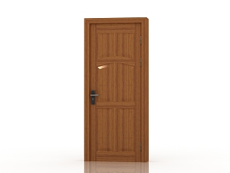 Jianou solid wood door interior door 3d model