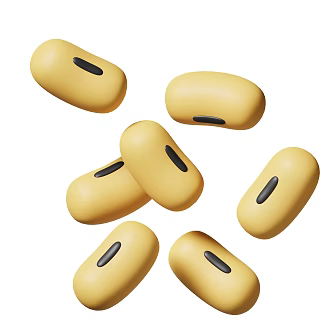 Modern Soybean Bean Crops Cartoon Soybean 3d model