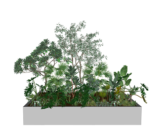 Modern Plant Heap 3d model