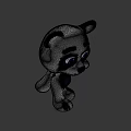 Playful 3D Panda Cartoon Character With Big Eyes And Open Arms