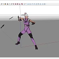 Anime Characters Movie Characters Darts 3d model