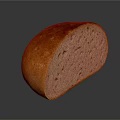 Freshly Baked Sliced Bread with Golden Crust and Soft Interior