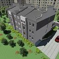 Semi Detached Villa With Traditional Modern Architecture Garden Courtyard Greenery And Balcony