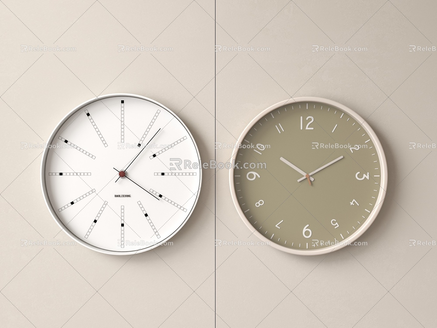 Modern Clock 3d model